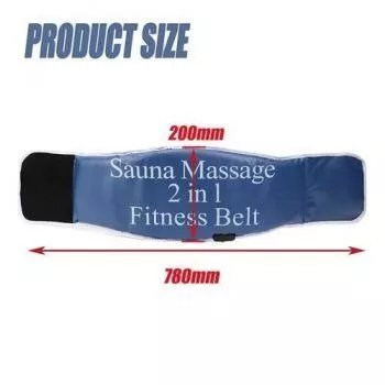 2 in 1 Sauna Slimming Massage Fitness Belt Body Massager Vibrating Heating Abdominal Muscle Exercise Belts Fat Burner - Image 3