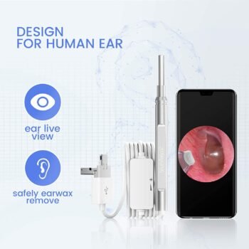 Teslong SA-39A Camera Wireless Otoscope IP67 Endoscope Camera 3.9mm Otoscopio Visual Ear Wax Remover - Image 2