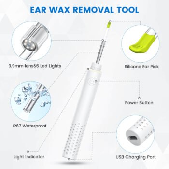 Teslong SA-39A Camera Wireless Otoscope IP67 Endoscope Camera 3.9mm Otoscopio Visual Ear Wax Remover - Image 4