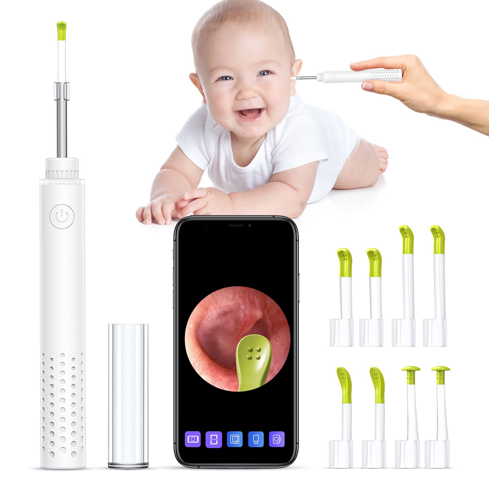 Teslong SA-39A Camera Wireless Otoscope IP67 Endoscope Camera 3.9mm Otoscopio Visual Ear Wax Remover