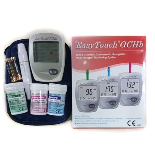 Easy Touch GCHb Multi-Function Monitoring System GCHb Blood Glucose / Cholesterol / Hemoglobin Test Meter