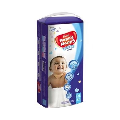 Fresh Happy Nappy Pant Diaper - 24 Pcs (Size - XXL) For 12-25 Kg