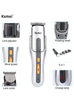 Kemei Km-680A - 8 In 1 Grooming Kit Shaver And Trimmer - Image 3