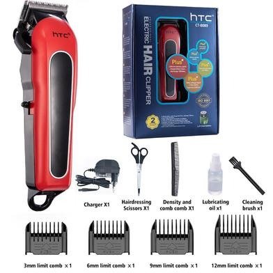 HTC Rechargeable Hair Clipper CT-8089 Professional Men ElectricTrimmer - Image 3